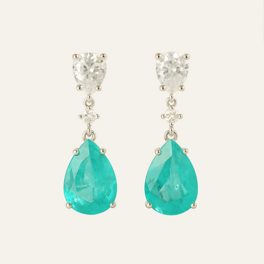 Aura - Pendientes Moissanita