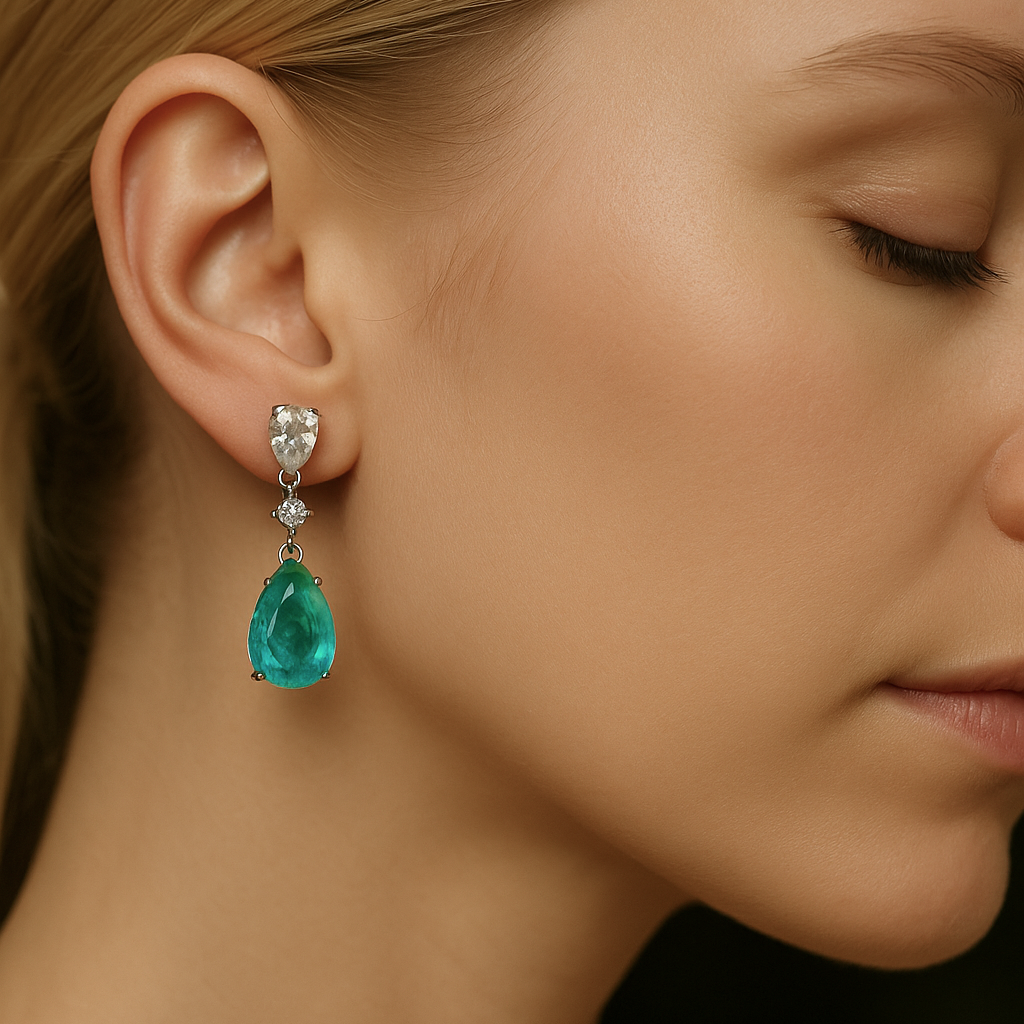 Aura - Pendientes Moissanita