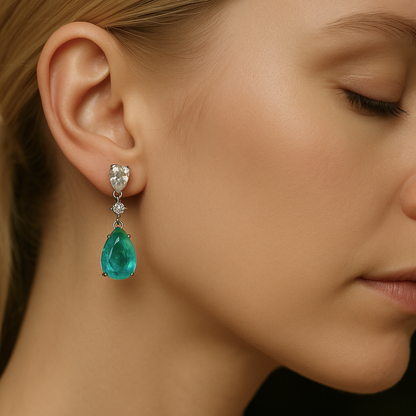 Aura - Pendientes Moissanita